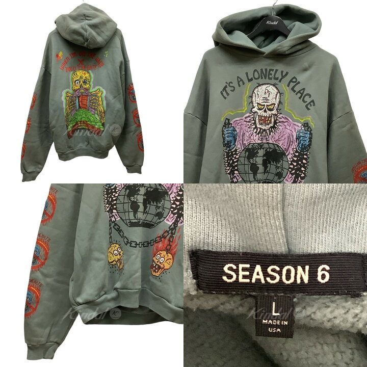 楽天市場】【中古】YEEZY SEASON6 x XXXTENTACION プリントパーカー 