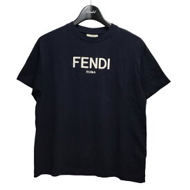【中古】FENDI　ロゴTシャツ JUI137 7AJ ネイビー サイズ：8A 【300324】（フェンディ）