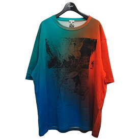 【中古】LOEWE　グラデーションシャツ H526Y22XY9 グリーン×オレンジ サイズ：XL 【300324】（ロエベ）