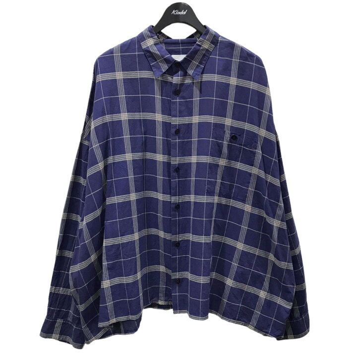 楽天市場】【中古】WhoWhat ワイドシルエットチェック柄シャツ 5XL 