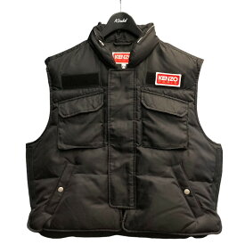 【中古】KENZO　「SLEEVELESS PADDED JACKET」 ダウンベスト ブラック サイズ：S 【300324】（ケンゾー）