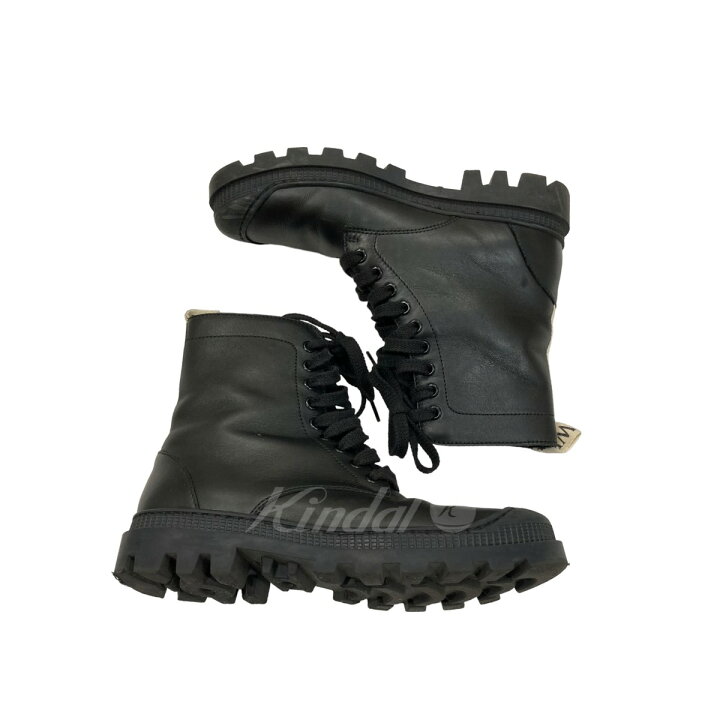 楽天市場】【中古】LOEWE コンバットブーツ 590321 ブラック サイズ 