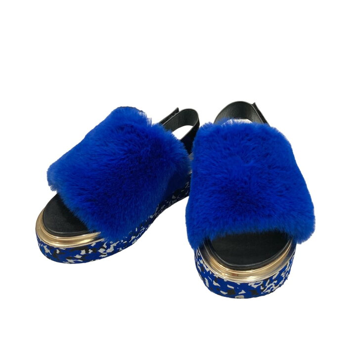 楽天市場】【中古】UNITED NUDE Terra Teddy ファーサンダル ブルー 