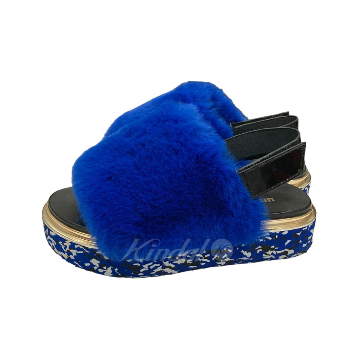 楽天市場】【中古】UNITED NUDE Terra Teddy ファーサンダル ブルー 