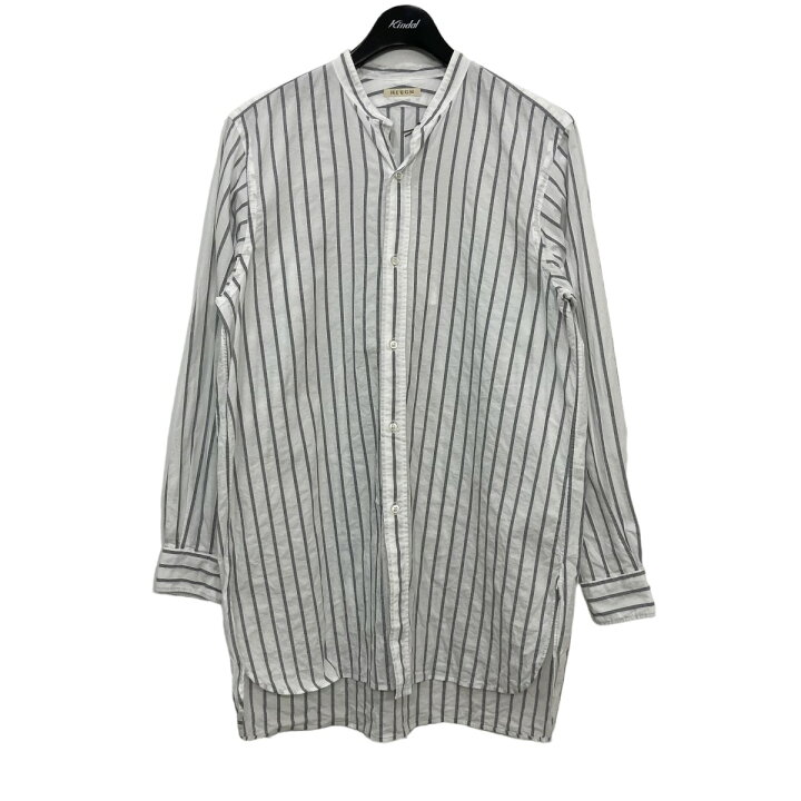 楽天市場】【中古】HEUGN コットンリネン ストライプバンドカラー 