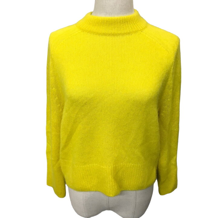 楽天市場】【中古】BLAMINKカシミヤシルククルーネックニット イエロー  