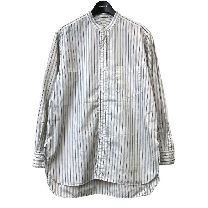 楽天市場】【中古】YLEVE スタンドカラーストライプシャツ ホワイト 