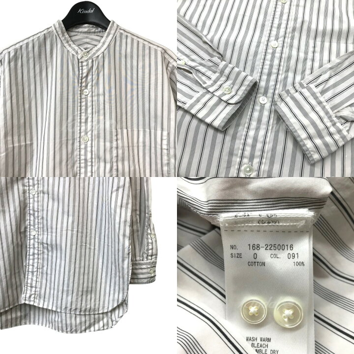 楽天市場】【中古】YLEVE スタンドカラーストライプシャツ ホワイト 