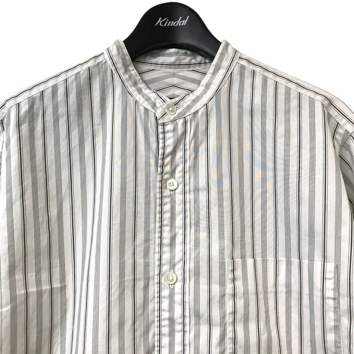 楽天市場】【中古】YLEVE スタンドカラーストライプシャツ ホワイト 