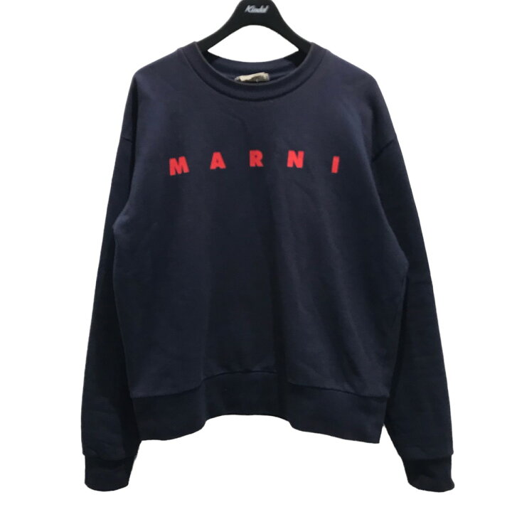 楽天市場】【中古】MARNI ロゴプリントクルーネックスウェット 