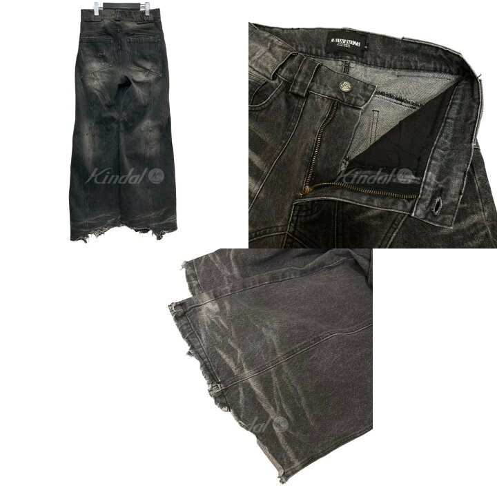 楽天市場】【中古】NO／FAITH STUDIOS USED加工デニムパンツ グレー  