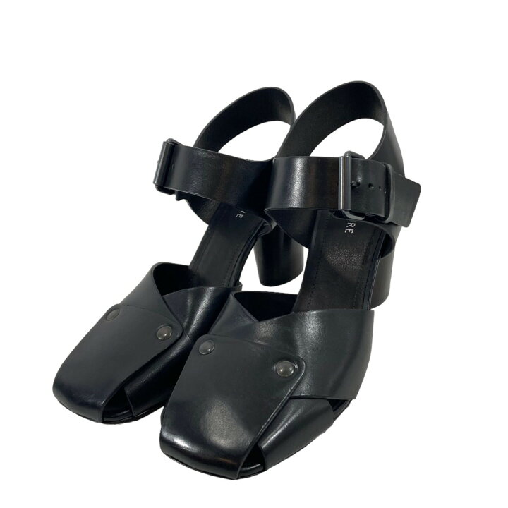 楽天市場】【中古】LEMAIRE レザーサンダル HEELED SANDALS ブラック 