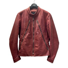 【中古】Maison Margiela　ハの字ホースライダースジャケット 50AM015607554 レッド サイズ：44 【300324】（メゾン マルジェラ）