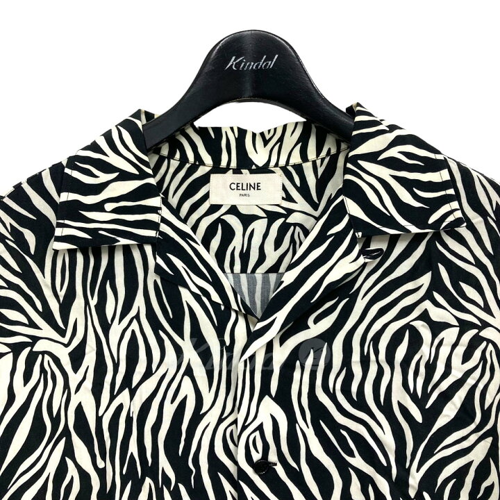 楽天市場】【中古】CELINE by Hedi Slimane ゼブラ柄レーヨン半袖 