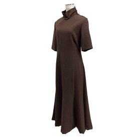 【中古】AKIRA NAKA　｢Gunilla dress｣断ち切りワンピース ブラウン サイズ：2 【010424】（アキラナカ）