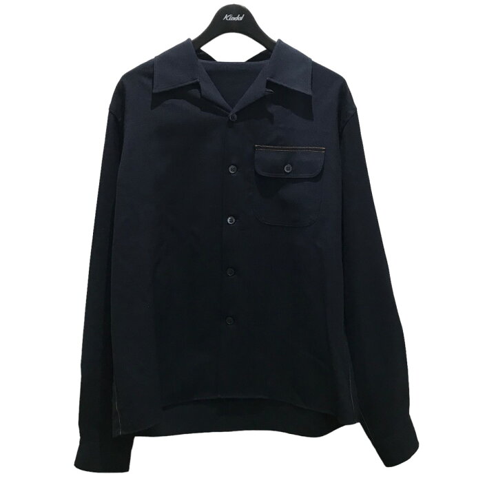 楽天市場】【中古】MARNI トロピカルウールシャツ ネイビー サイズ：48 