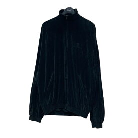 【中古】BALENCIAGA　20AW ベロアトラックジャケット ブラック サイズ：XXS 【010424】（バレンシアガ）