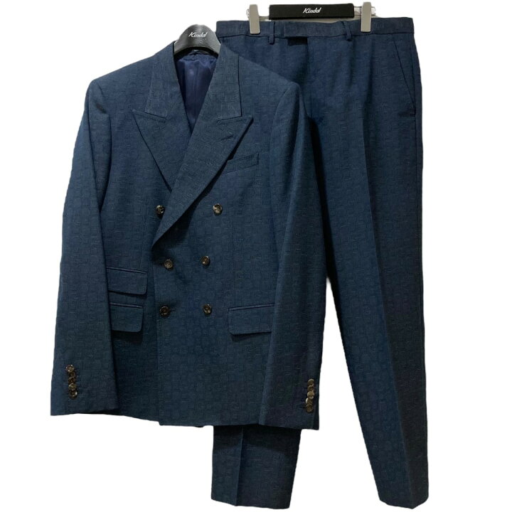 楽天市場】【中古】GUCCI セットアップスーツ 704187 ZAEFO ネイビー 