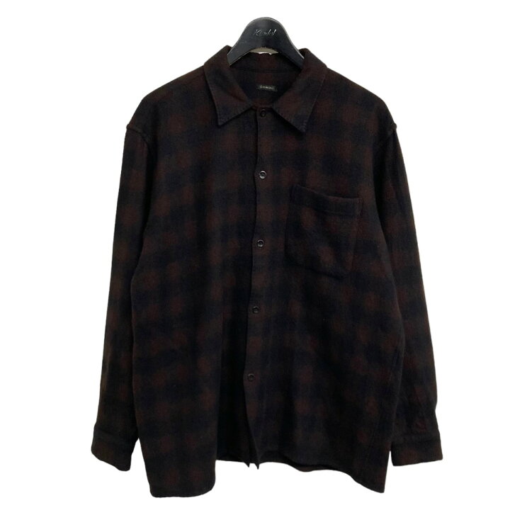 楽天市場】【中古】COMOLI2020AW ウールチェックオープンカラーシャツ 