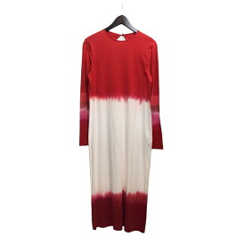 【中古】mame kurogouchi　23SS ｢Tie dyed Cotton Jersey Dress ｣コットンタイダイドレス レッド サイズ：2 【030424】（マメ クロゴウチ）