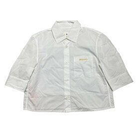 【中古】MARNI　23SS ポケットロゴ刺繍クロップドシャツ CAMA0533S1 ホワイト サイズ：36 【030424】（マルニ）