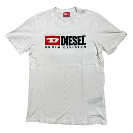 【中古】DIESEL　T-DIEGOR-DIV ロゴプリント 半袖カットソー ホワイト サイズ：S 【030424】（ディーゼル）