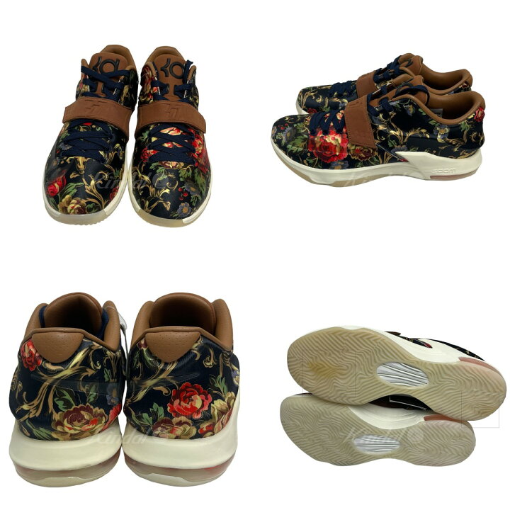 楽天市場】【中古】NIKE KD 7 EXT FLORAL QS スニーカー ネイビー  