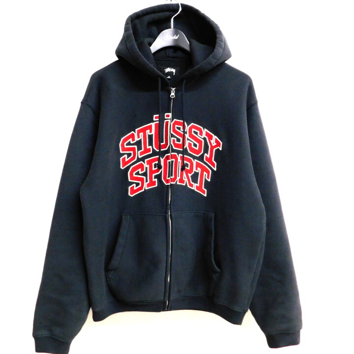 楽天市場】【中古】Stussy STUSSY SPORT ZIP HOODIE ブラック サイズ  