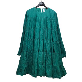 【中古】Merlette　｢Soliman Dress｣5段フリルワンピース グリーン サイズ：XS 【040424】（マーレット）