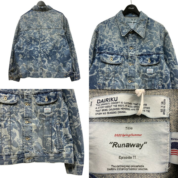 楽天市場】【中古】DAIRIKU 23SS ｢Woodsock Denim Jacket｣ 総柄デニム 