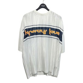 【中古】BURBERRY　プリーツTシャツ ホワイト サイズ：S 【030424】（バーバリー）