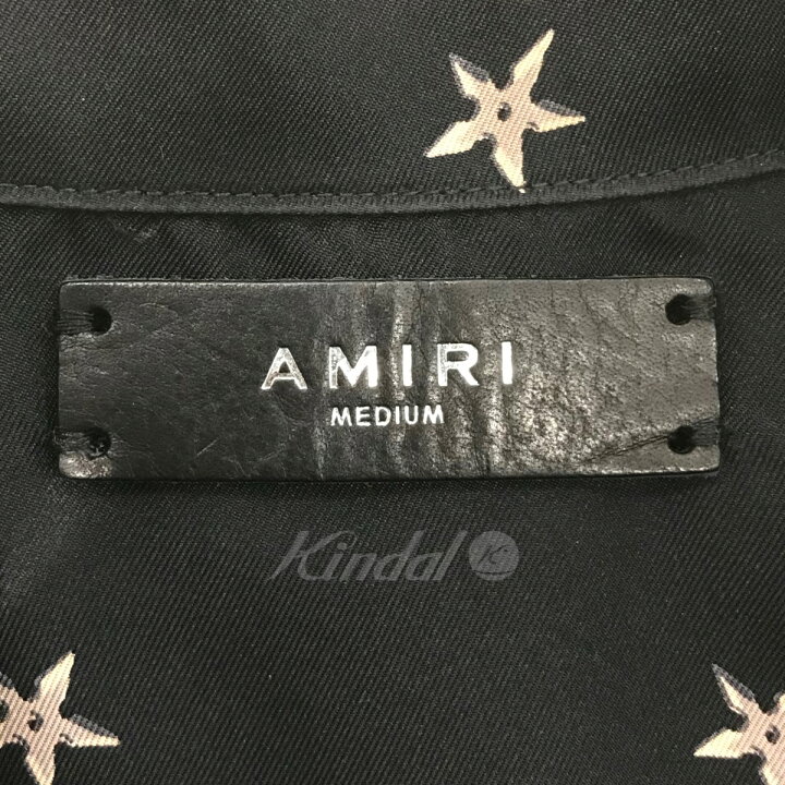 楽天市場】【中古】AMIRIスター総柄半袖シルクシャツ F9M06121SE 
