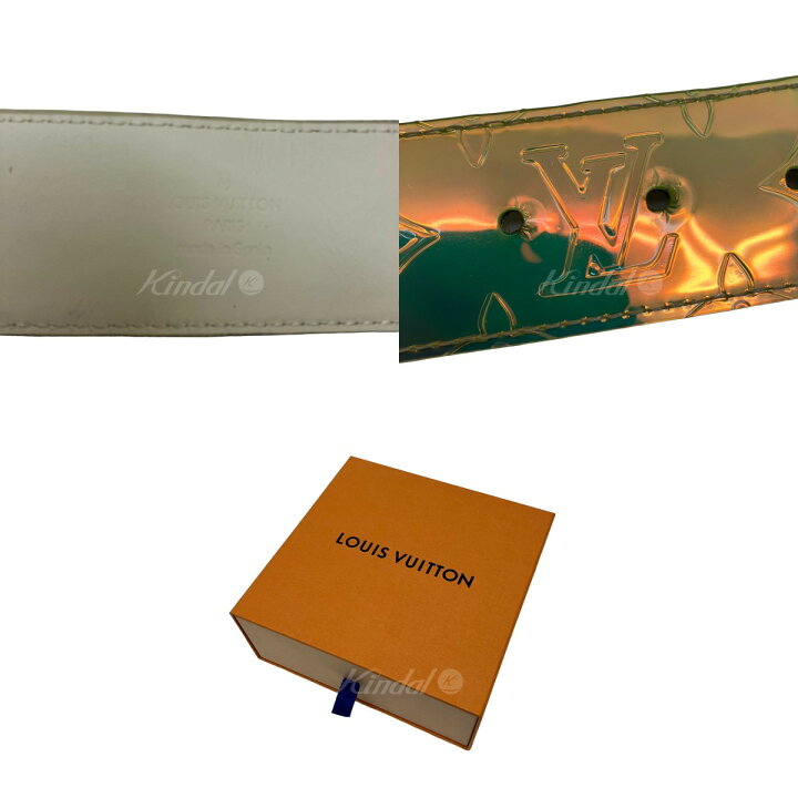 楽天市場】【中古】LOUIS VUITTONサンチュールLVシェイプベルト 