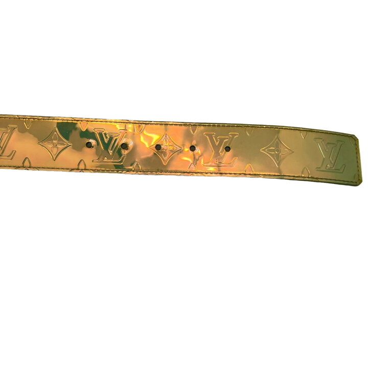 楽天市場】【中古】LOUIS VUITTONサンチュールLVシェイプベルト  
