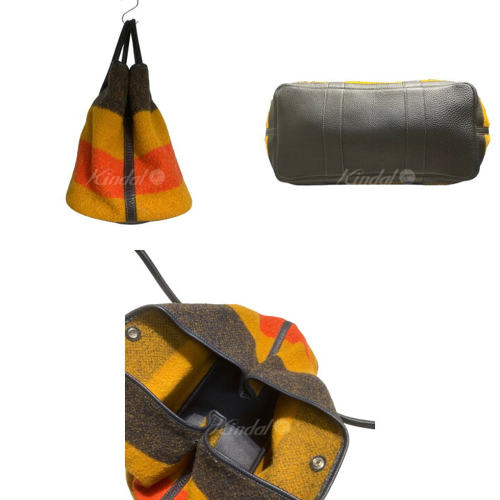 楽天市場】【中古】HERMES ロカパール ハンドバッグ オレンジ×ブラック  