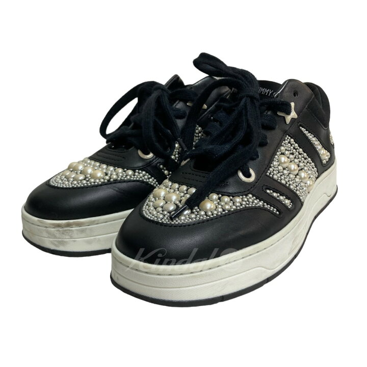 楽天市場】【中古】JIMMY CHOO パール装飾スニーカー ブラック サイズ 