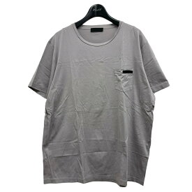 【中古】PRADA　ポケットTシャツ グレー サイズ：XXL 【050424】（プラダ）