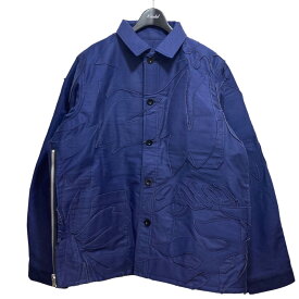 【中古】sacai24SS ｢Moleskin Embroidered Patch Jacket｣ジャケット ネイビー サイズ：2【価格見直し】