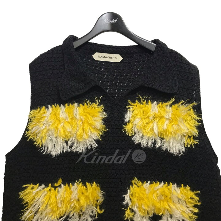 楽天市場】【中古】NAMACHEKO 23SS「Baran Polo」フリンジニットベスト 