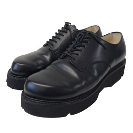 【中古】foot the coacher　｢OBLIQUE DERBY｣ダービーシューズ ブラック サイズ：7．5 【060424】（フットザコーチャー）