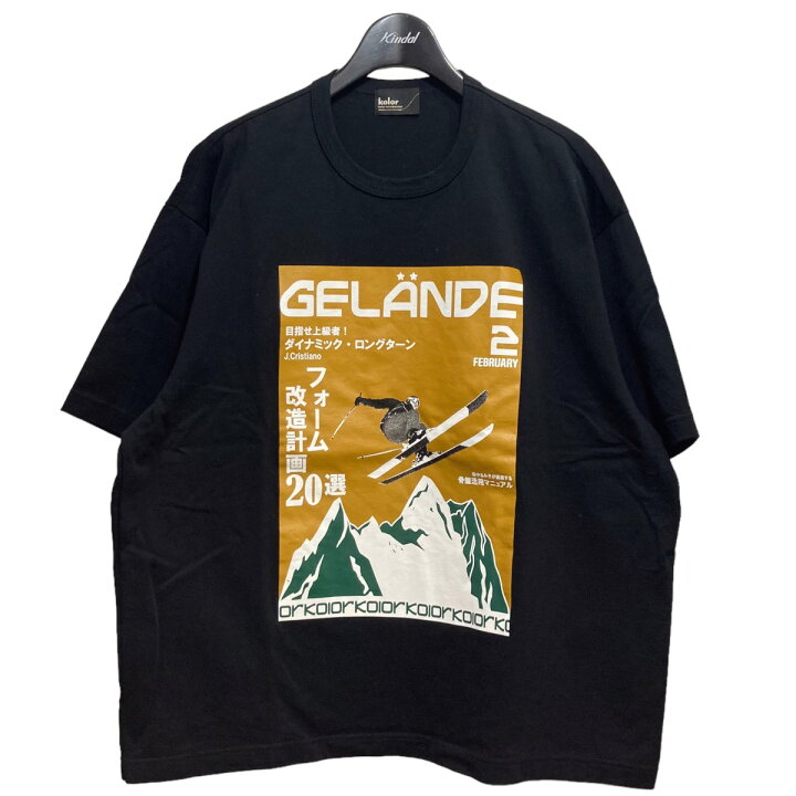 楽天市場】【中古】kolor 24SS プリントTシャツ 24SCM-T08205 ブラック 