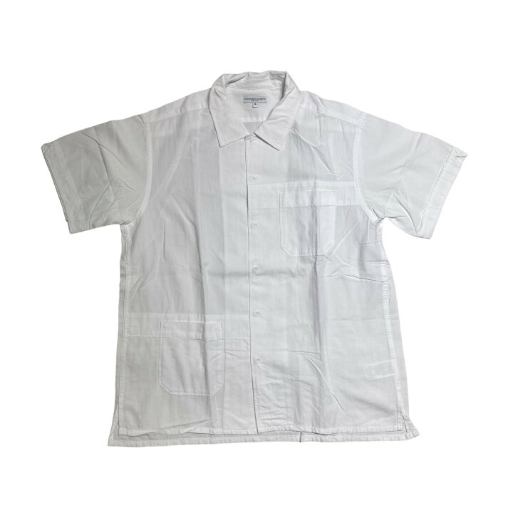 楽天市場】【中古】Engineered Garments 半袖シャツ ホワイト サイズ 