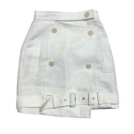 【中古】LE CIEL BLEU　Jacquard Trench Mini Skirt ミニスカート／25S67207 ホワイト サイズ：34 【060424】（ルシェルブルー）