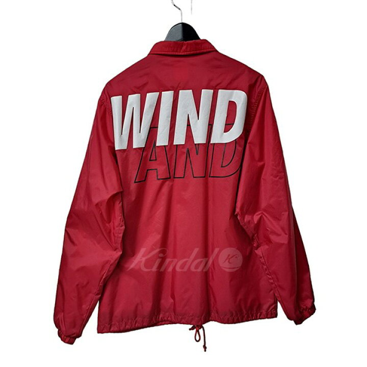 楽天市場】【中古】WIND AND SEA プリントコーチジャケット レッド 