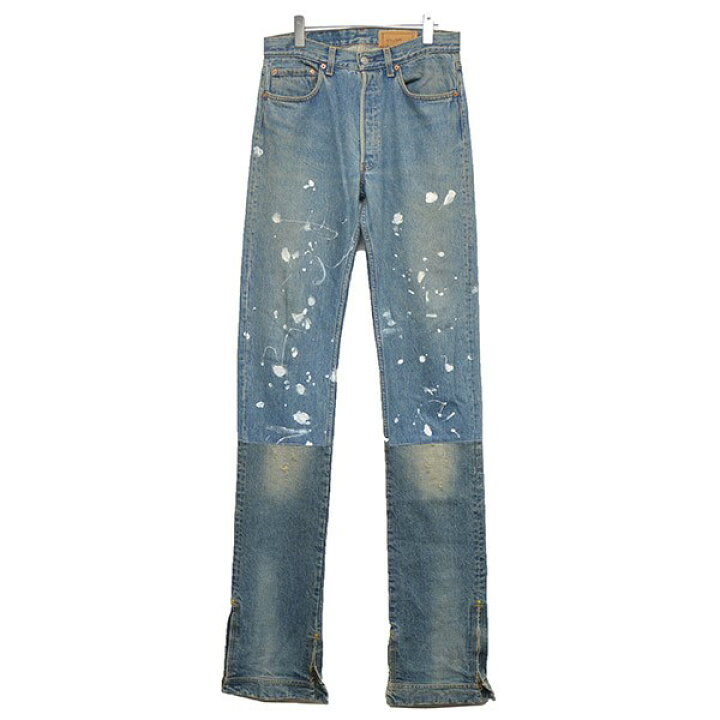 楽天市場】【中古】3-310 by ko-1 the customLevisリメイクペンキ加工 