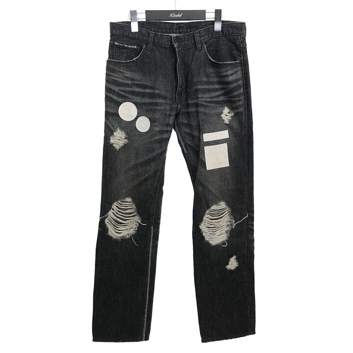 楽天市場】【中古】NUMBER(N)INE04AW GIVE期 ダメージデニムパンツ 