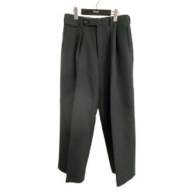 【中古】MAISON SPECIAL　「Dress Two-Tuck Wide Pants」2タックワイドパンツ ブラック サイズ：1 【060424】（メゾンスペシャル）