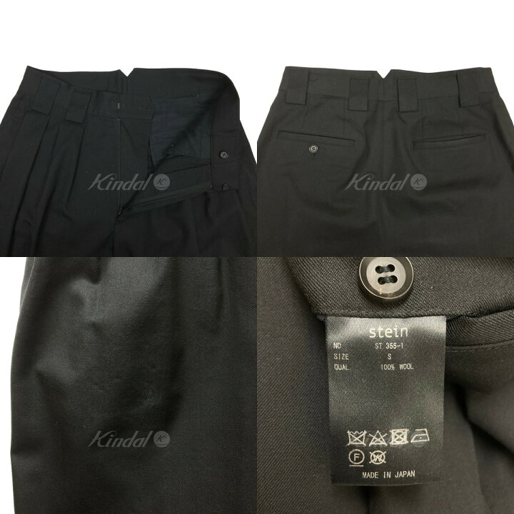 楽天市場】【中古】stein｢DOUBLE WIDE TROUSERS｣ ウールギャバタック 