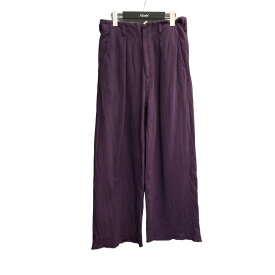 【中古】sabyWISM 別注 「TUCK BAGGY -FRENCH TERRY」 スウェットパンツ パープル サイズ：S【価格見直し】