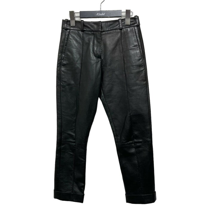 楽天市場】【中古】BALMAINレザーパンツ ブラック サイズ：34【価格 